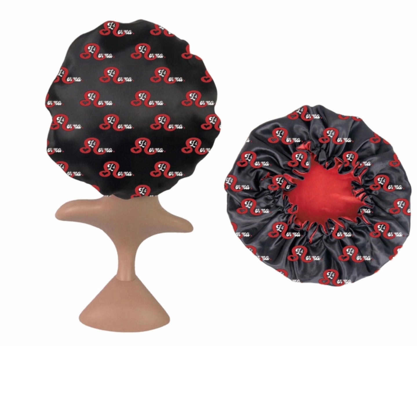 Red Double Lined Reversible Bonnet